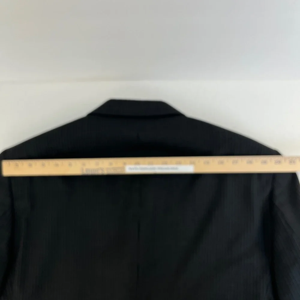 Jos A Bank Mens 44R Charcoal Pinstripe Wool Suit Coat Jacket Blazer‎